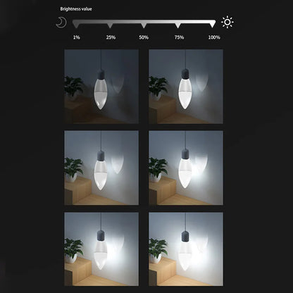 Tuya Smart Bulb Dimmable Five-Way Spiral Candle Bulb Wifi RGB Bulb Remote Control And Voice Control 5W