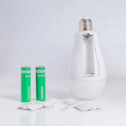 LED Bulb Light Smart Charging Chip Power Failure Emergency Home 18650 Battery Flicker-Free with Hook Detachable Emergency Bulb