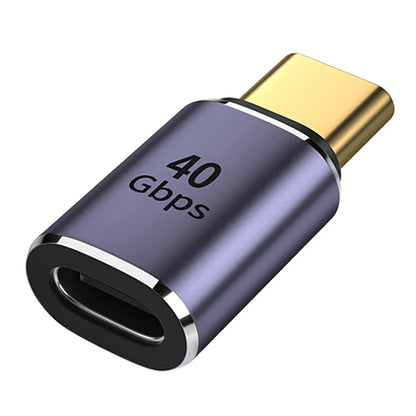 USB4.0 40Gbps OTG type C 90 degree Adapter 100W 5A USB C to Type C Fast Charging Converter USB C Data Adapter For Macbook 8K60HZ