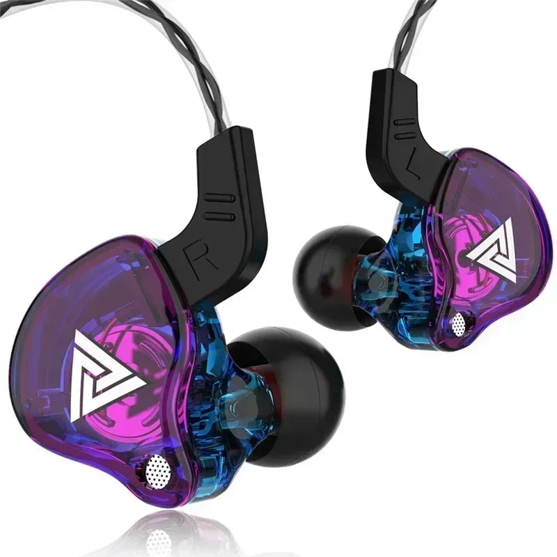NEW QKZ AK6 Copper Driver HiFi Wired Earphone 3.5MM Race Sport Headphone Bass Stereo Headset Music Earbuds In Ear With Mic
