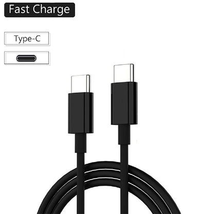 PD 60W USB C to USB Type C Cable Fast Charge Data Cable For Iphone 15 15Pro Huawei Samsung Xiaomi Data Line Black White 1M 2M 3M