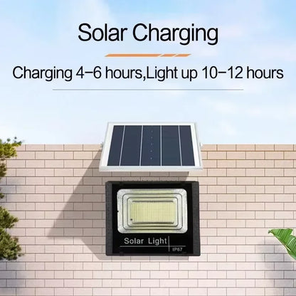JVEE 30W 1000mAh Solar Flood Lights Remote Control Powered Spotlight Outdoor Waterproof IP67 Villa Street Lamp Adjustable Angle