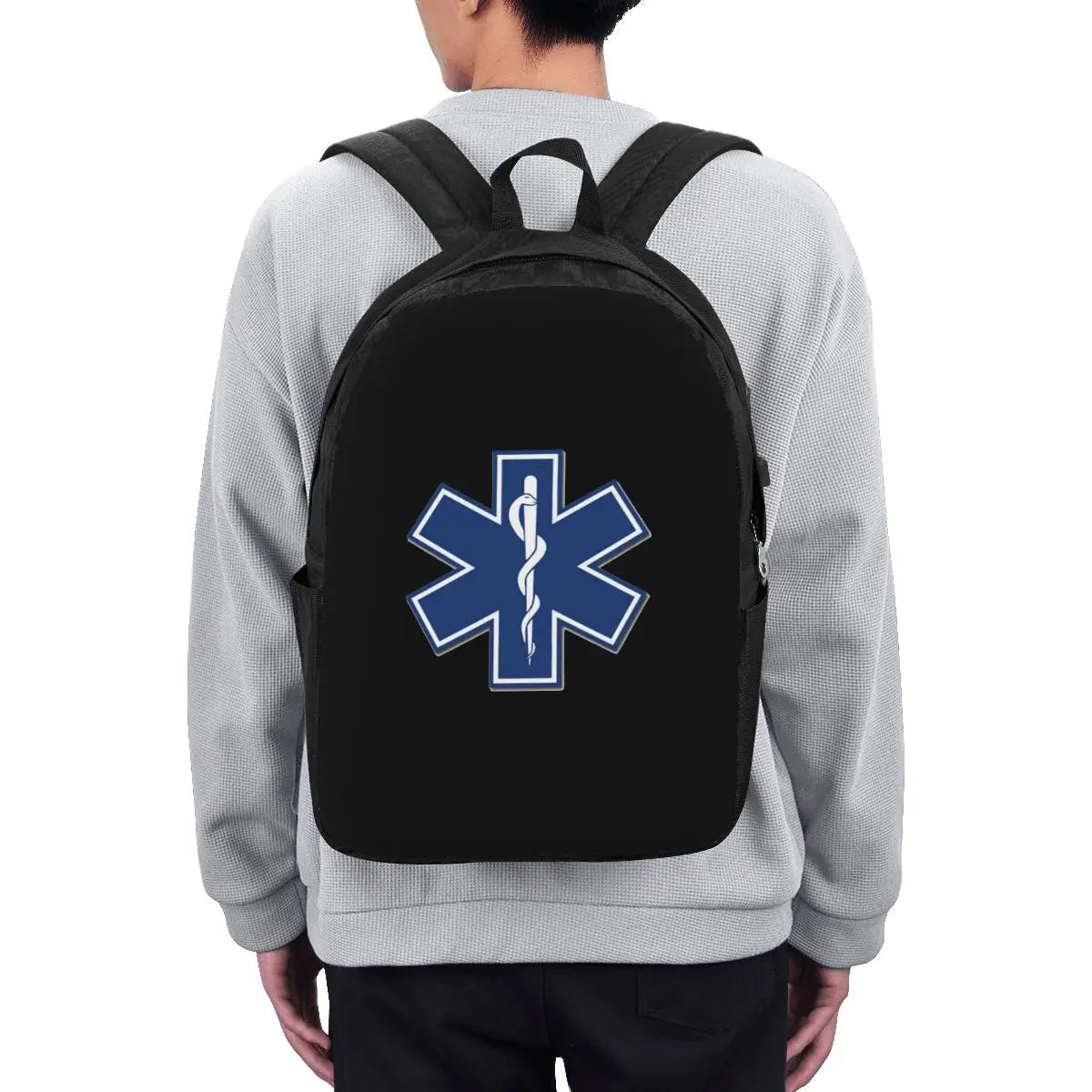 EMT Star Of Life Emergency MedicalBackpack Travel Notebook Bag Computer College Student School Bag Laptop Shoulder Bags