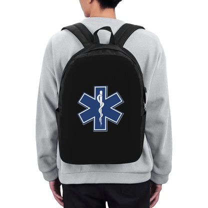 EMT Star Of Life Emergency MedicalBackpack Travel Notebook Bag Computer College Student School Bag Laptop Shoulder Bags