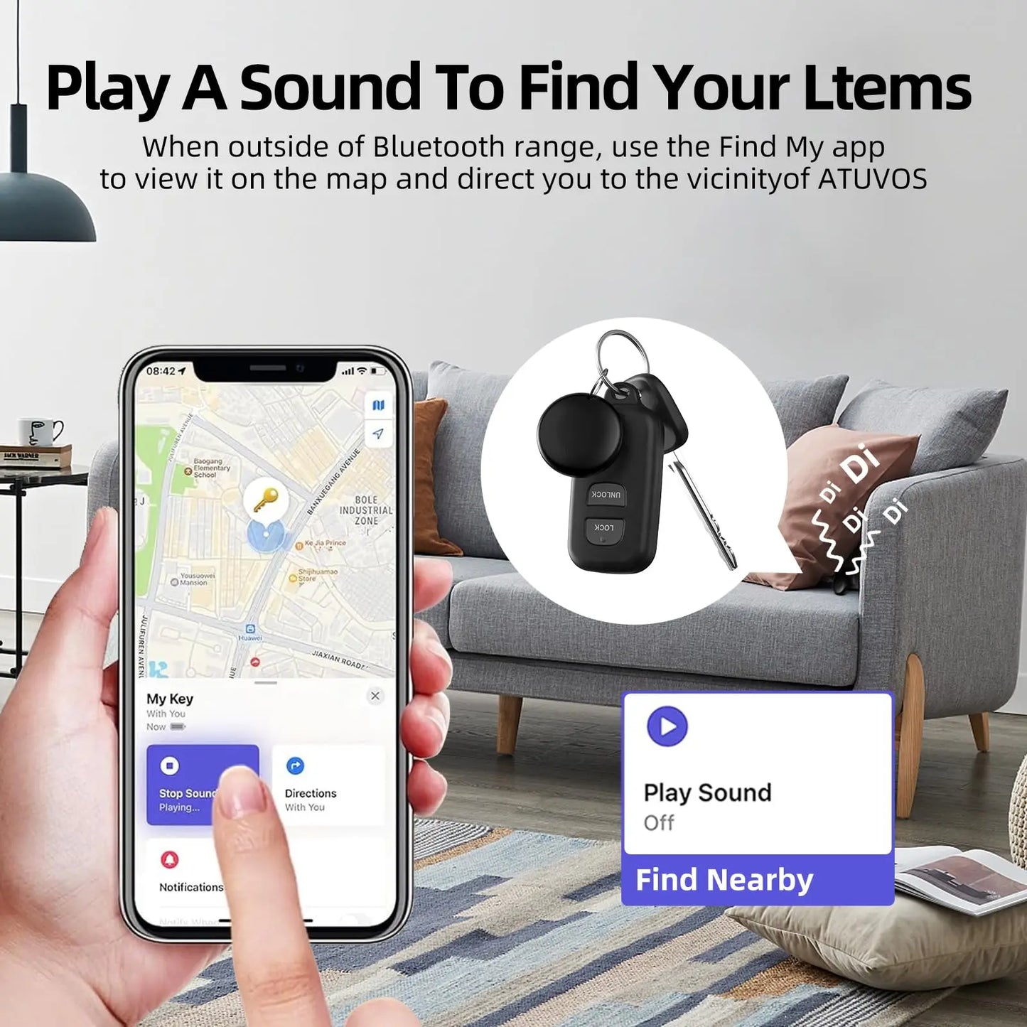 1/2/3/4/5PCS Air Tags GPS Tracker Tag Work with Apple Find My (iOS Only) Smart Tag Item Finders for Key Luggage Backpack