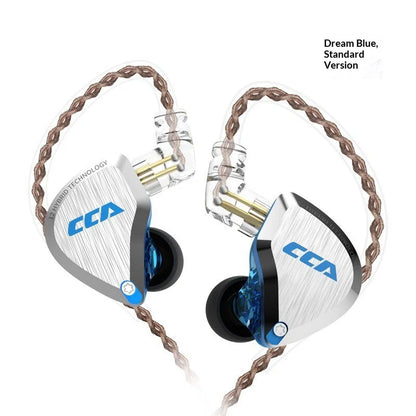 CCA C12 Earphones Hi-Fi Audiophile Grade DIY Hybrid Dynamic & Balanced Armature Wired In-Ear Monitoring Headphones Gifts