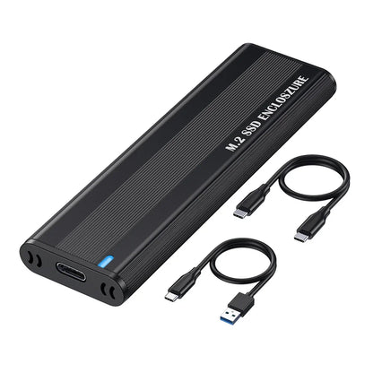 Dual Protocol M.2 NVMe SSD Case 10Gbps M.2 NVMe SSD Enclosure Adapter Tool Free for 2230/2242/2260/2280 M.2 SSD