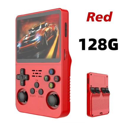 R36S Retro Handheld Video Game Console Linux System 3.5 Inch IPS Screen Portable Pocket Video Player R35S 128GB Games