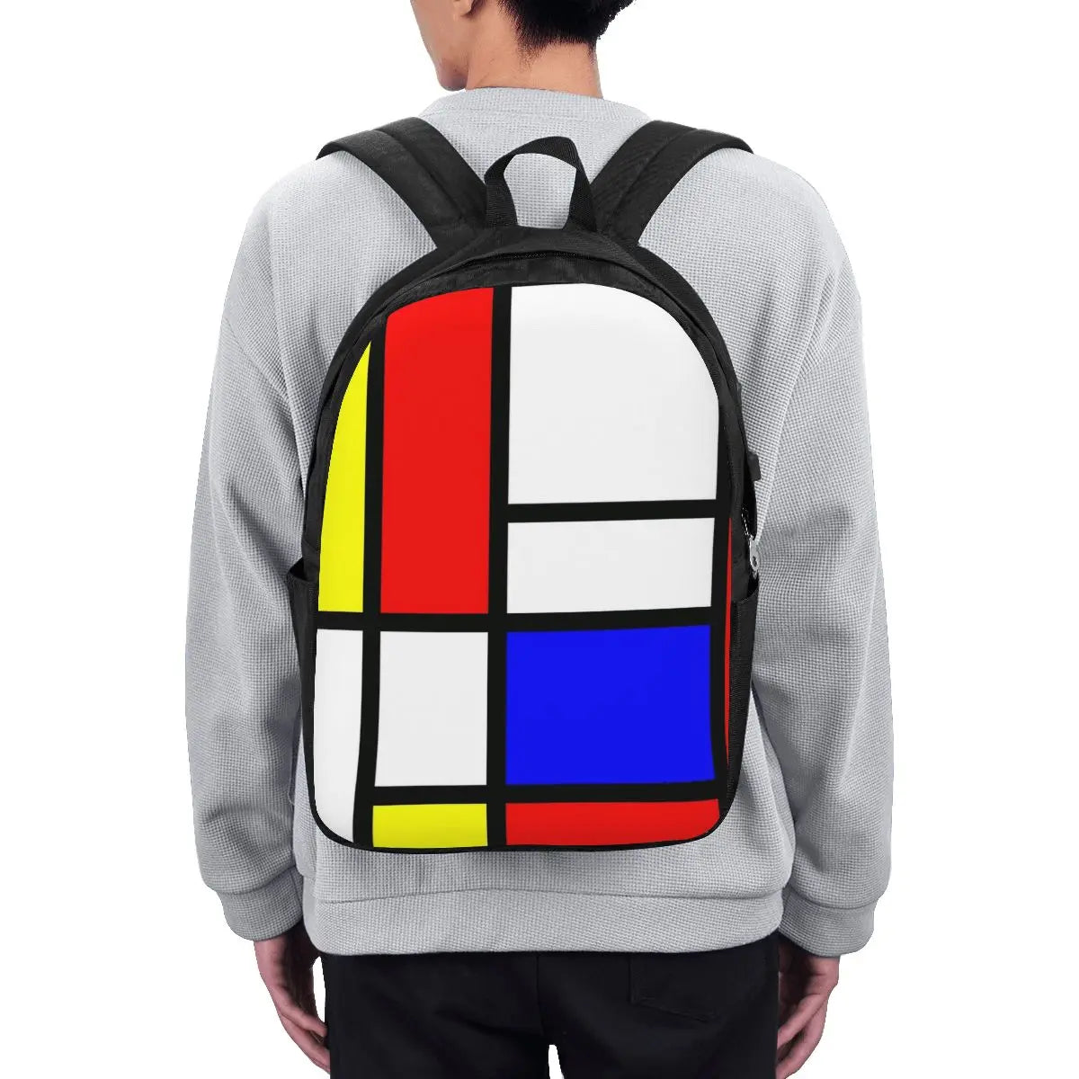 Piet Mondrian Composition  Backpack Travel Notebook Bag Computer College Student School Bag Laptop Shoulder Bags for Men Women