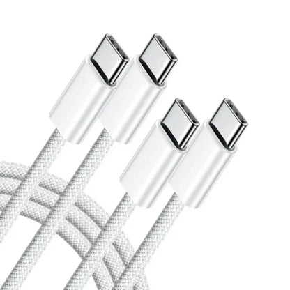 USB C Cable to USB C Fabric 60W PD Fast Charging Charger Cable Supports for iPhone 16 15 Samsung Xiaomi Huawei Fast Charging
