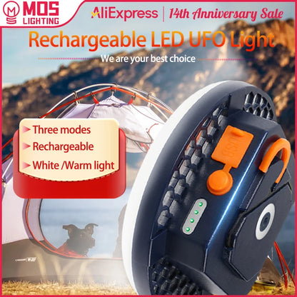 MOSLIGHTING Tent Light Rechargeable Lantern Portable Emergency Night Market Light Outdoor Camping Bulb Lamp Flashlight Home LED
