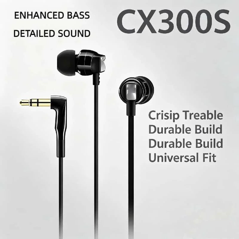 CX300S High Purity Sound Wired In Ear Headphones Gaming Music Noise Isolation Intelligent Control Earphones 2026 New