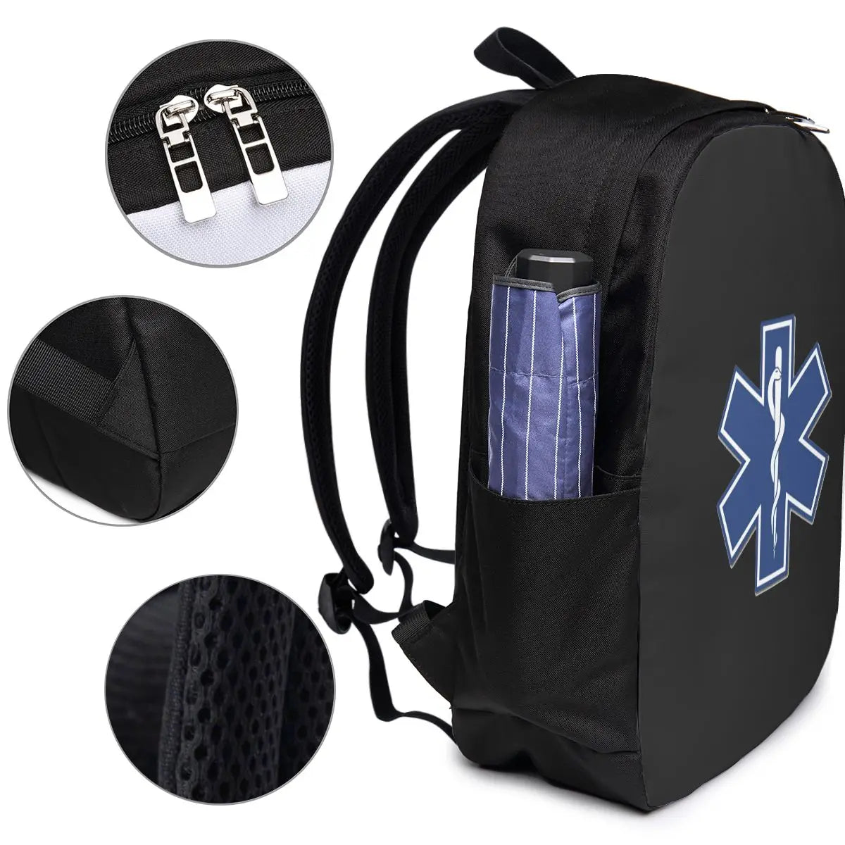 EMT Star Of Life Emergency MedicalBackpack Travel Notebook Bag Computer College Student School Bag Laptop Shoulder Bags