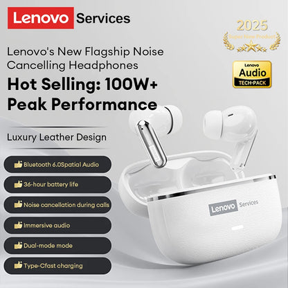 Lenovo 2026 AI Real Time Translation Wireless Earphones TWS Hi-Fi IMAX-level Sound Earphones Stereo ENC Noise Cancelling Earbuds