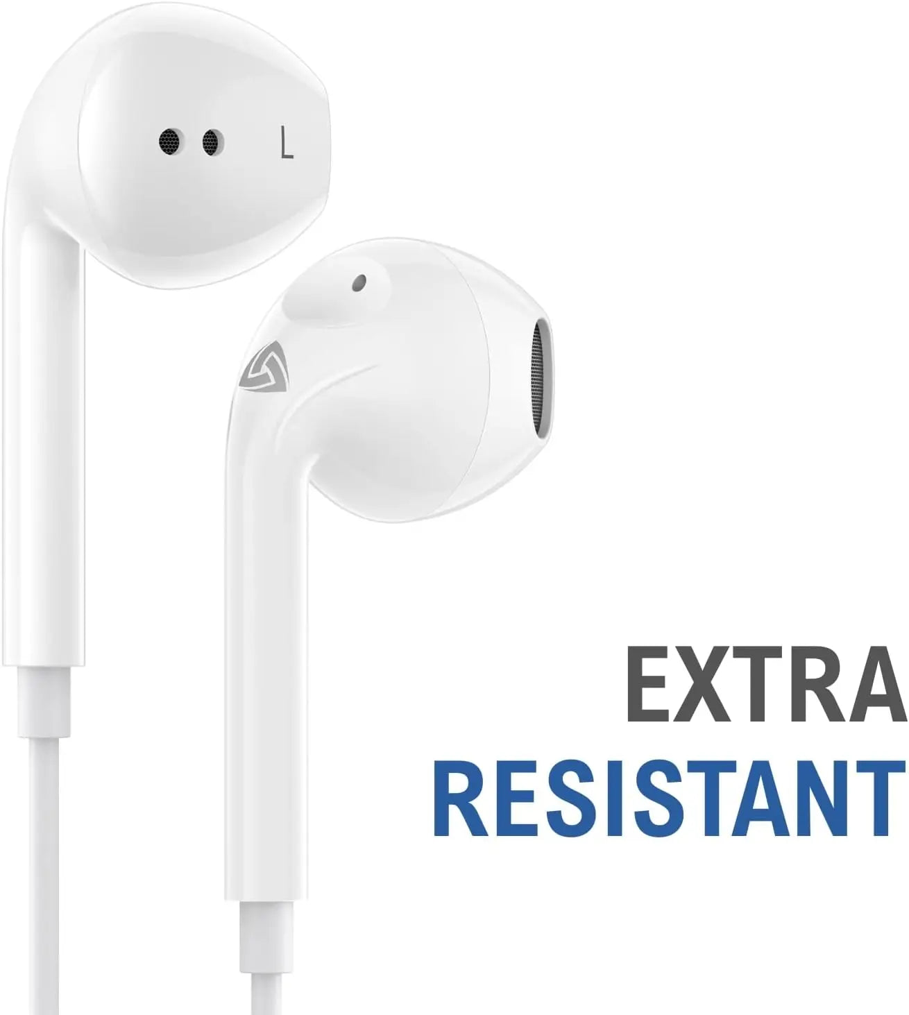 USB-C Earbuds with 2-Year Warranty for iPhone, Samsung Galaxy, iPad - White