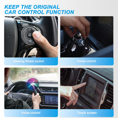 2026 NEW Wired to Wireless CarPlay and Android Auto 2 in 1 Mini Adapter 5GHz WiFi5 for 99% Original Wired CarPlay/Auto Cars