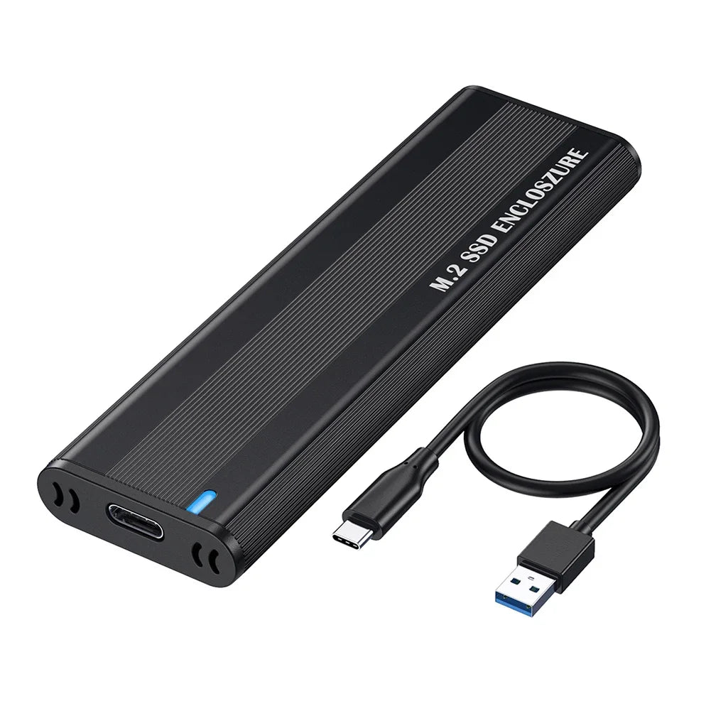 Dual Protocol M.2 NVMe SSD Case 10Gbps M.2 NVMe SSD Enclosure Adapter Tool Free for 2230/2242/2260/2280 M.2 SSD