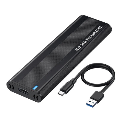 Dual Protocol M.2 NVMe SSD Case 10Gbps M.2 NVMe SSD Enclosure Adapter Tool Free for 2230/2242/2260/2280 M.2 SSD