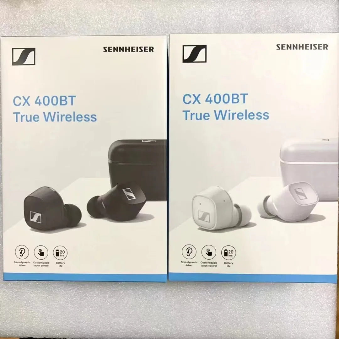 Sennheiser CX 400BT True Wireless In Ear Headphones Bluetooth 5.1 aptX 7mm Driver Stereo Sound Noise Isolating Sports Running