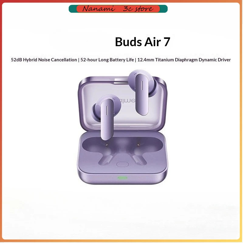 Original realme Buds Air 7 52dB Active Noise Cancelling True Wireless Earphone 52Hour Battery Bluetooth 5.4 TWS Headphone