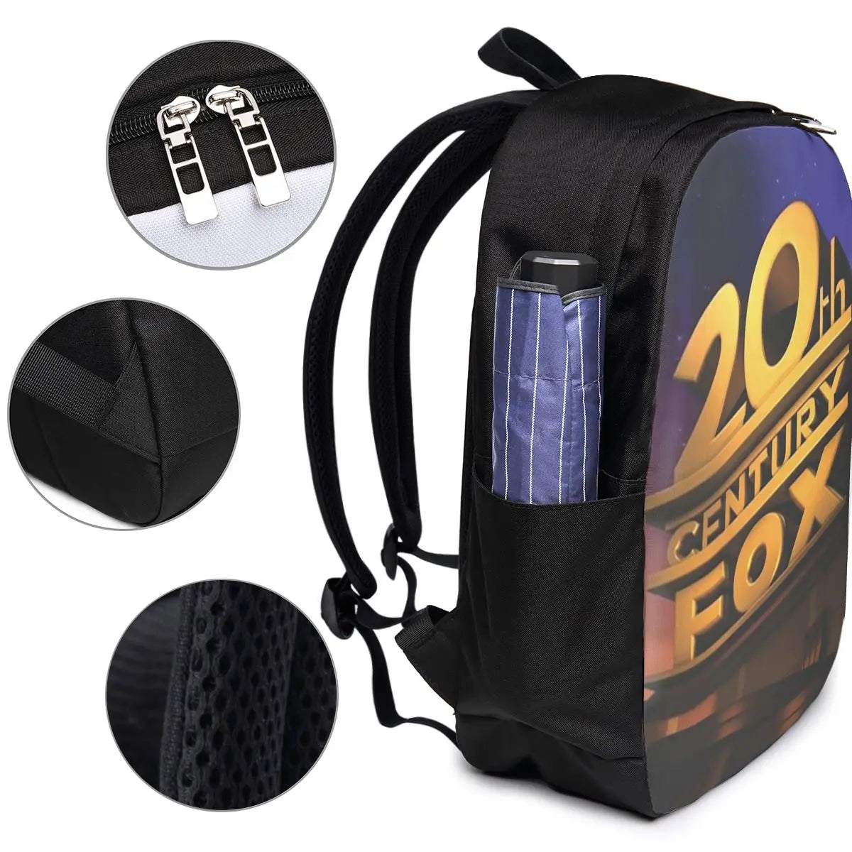 20th Century Fox Classic Backpack Travel Notebook Bag Computer College Student School Bag Laptop Shoulder Bags for Men Women