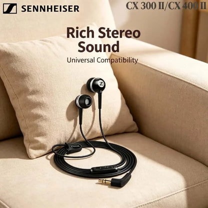 Sennheiser CX300II CX400II Wired in Ear High Resolution HiFi Headphones High Quality Sound for PC Laptop Phone Tablet 2026