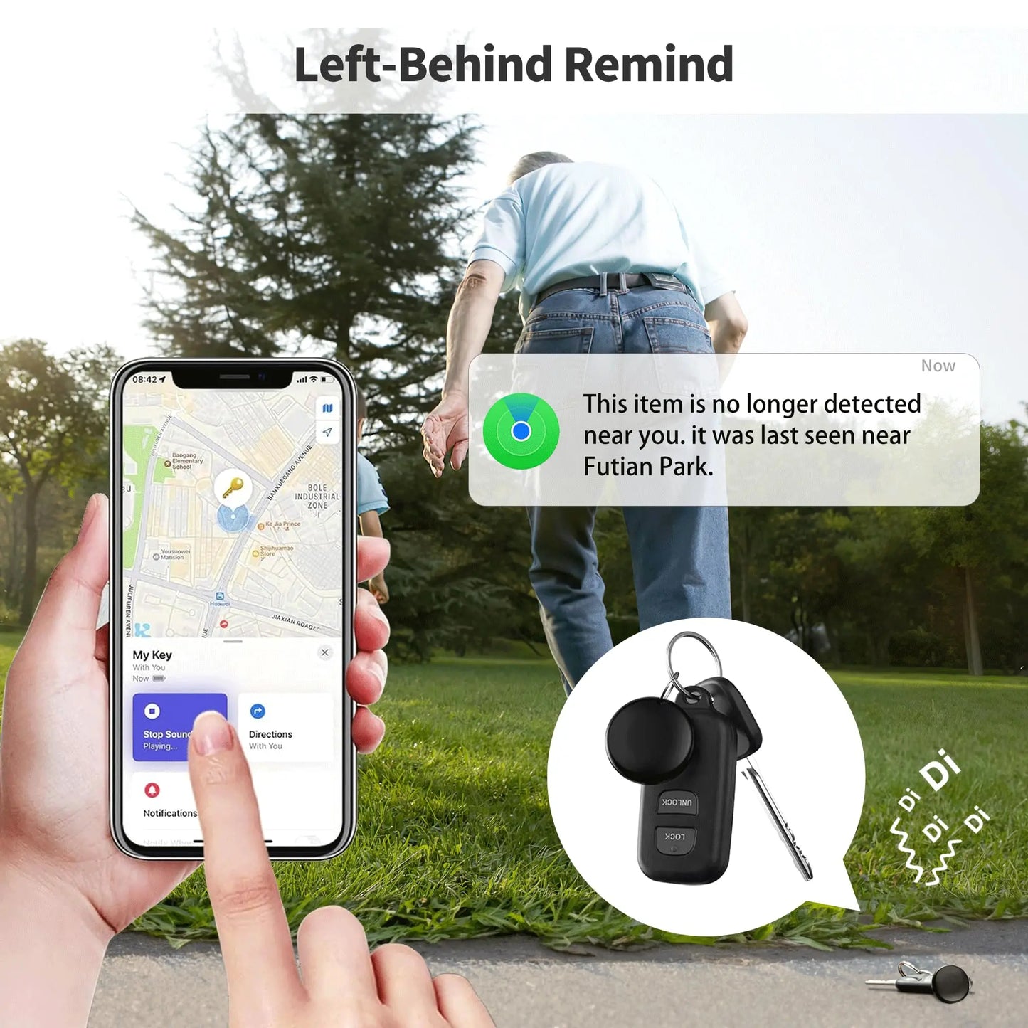 1/2/3/4/5PCS Air Tags GPS Tracker Tag Work with Apple Find My (iOS Only) Smart Tag Item Finders for Key Luggage Backpack