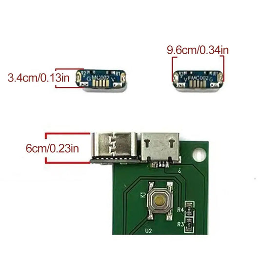 10Pcs M85k Micro USB To Type-C Adapter Board Type-C Socket Charging Port For PCB Soldering DIY Repair Adapter