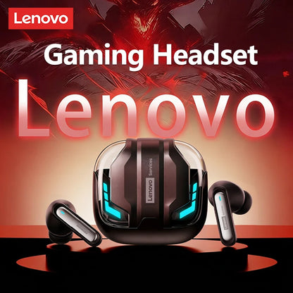 Choice Lenovo Gaming Headset Wireless Bluetooth 6.0 Earphones RGB Low Latency Waterproof Headphones Sports Headset GT103