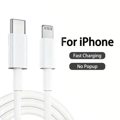30W PD Fast Charging Cable for iPhone 14 13 12 mini 11 Pro XS Max XR X 8 7 Plus SE Cable 1m 1.5m 2m 3m