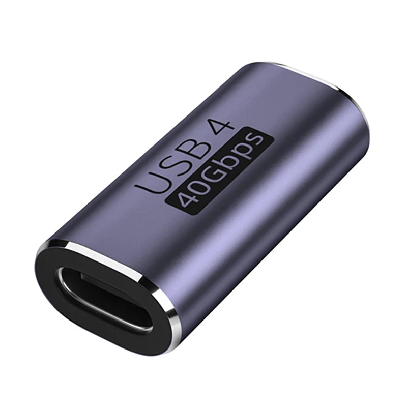 USB4.0 40Gbps OTG type C 90 degree Adapter 100W 5A USB C to Type C Fast Charging Converter USB C Data Adapter For Macbook 8K60HZ