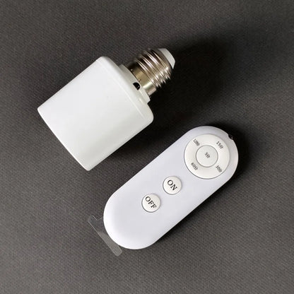 E27 60W Wireless Remote Control Smart Timer Switch Lamp Holder 110V 220V Multi Light Switch Room Bedroom Timer Switch 1pc