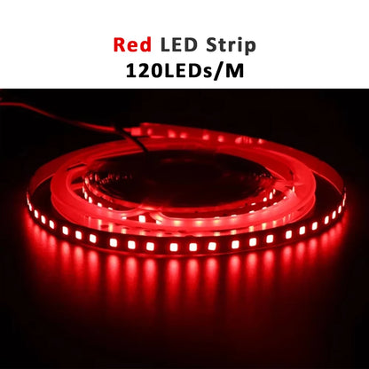 12V LED Strip SMD 2835 0.5M 1M 3M 5M LED Stripe Tape Light 120LED/M 240LED/M Warm White Flexible Strip Ribbon Home Decor Light