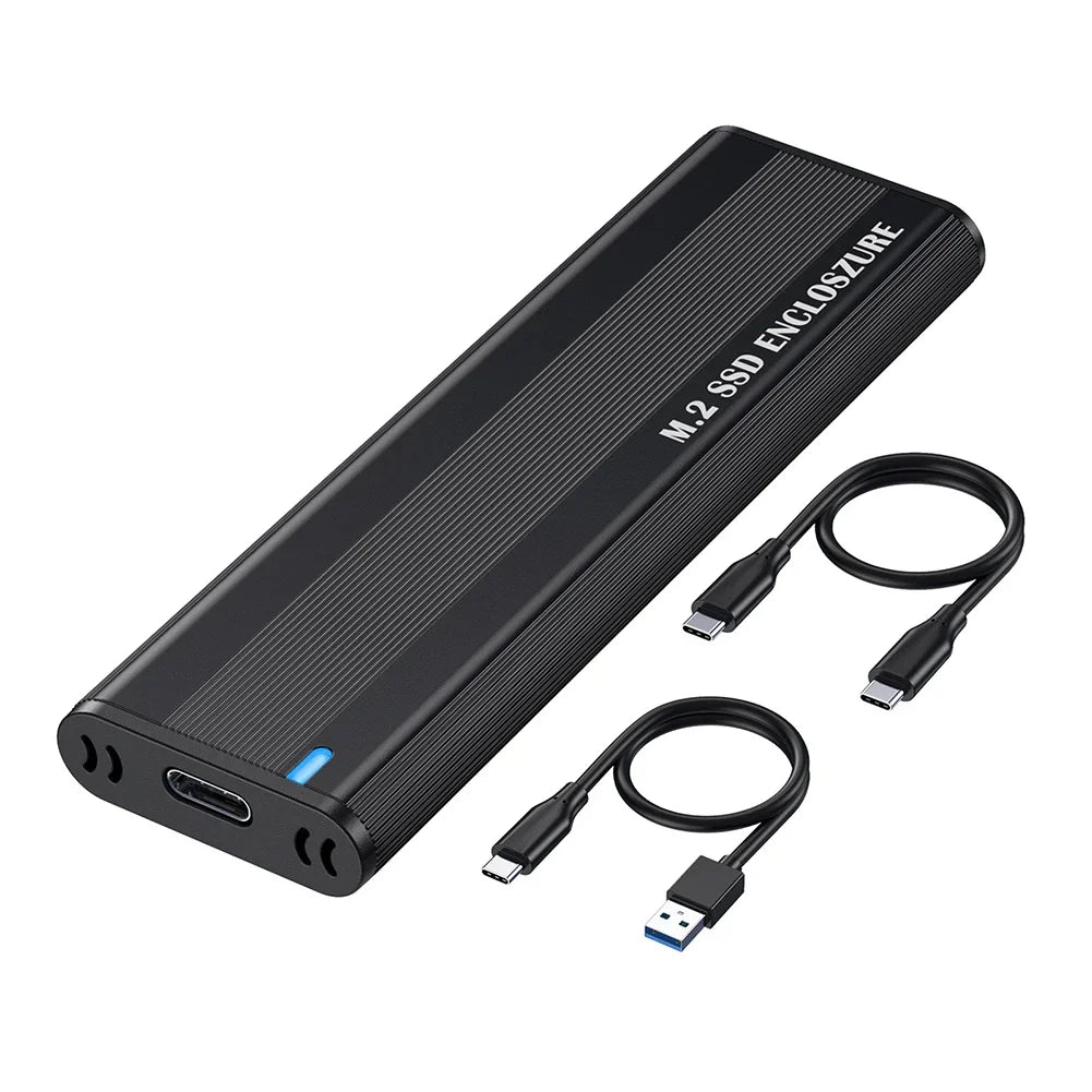 Dual Protocol M.2 NVMe SSD Case 10Gbps M.2 NVMe SSD Enclosure Adapter Tool Free for 2230/2242/2260/2280 M.2 SSD