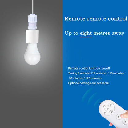 E27 60W Wireless Remote Control Smart Timer Switch Lamp Holder 110V 220V Multi Light Switch Room Bedroom Timer Switch 1pc