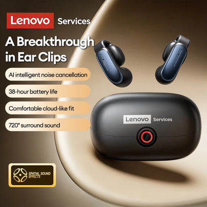 Lenovo LES-108 Bone Conduction TWS Ear Clips Earphones Wireless Bluetooth V6.0 Earbuds Sports Headphones Al Call Noise Reduction