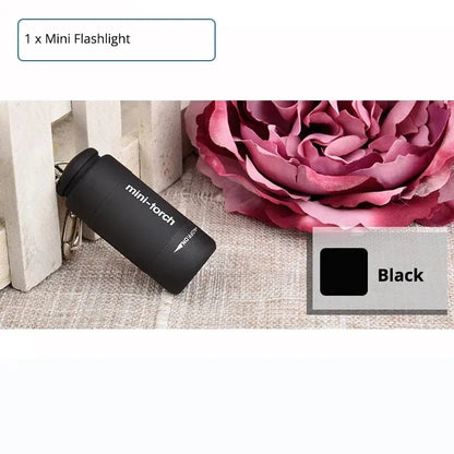 USB Rechargeable LED Multifunctional Strong light Pocket Keychain  Flashlight Waterproof Outdoor Hiking Camping Mini Flashlight